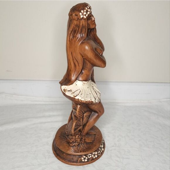 Vintage 60s hula girl girl statue - Picture 3 of 12